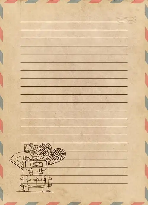 写信信纸背景