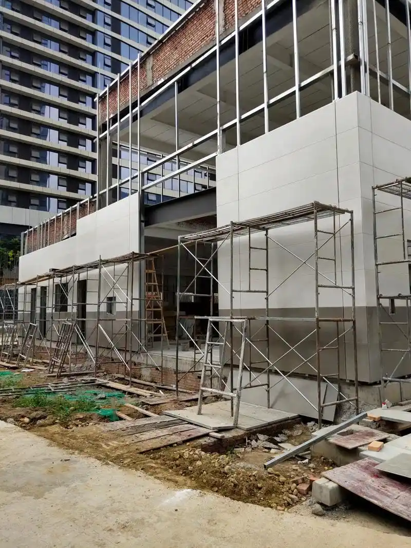 清水板水泥纤维压力板幕墙外墙装饰设计施工.