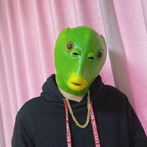 绿鱼头搞笑女头像