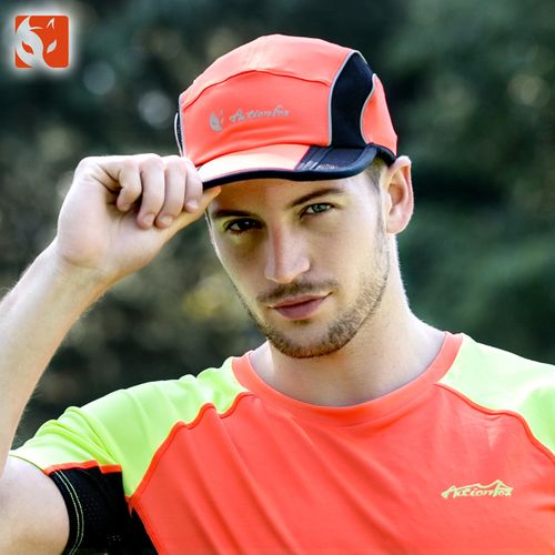 actionfox快乐狐狸春夏季新款男子跑步帽户外空顶运动速干鸭舌网球帽