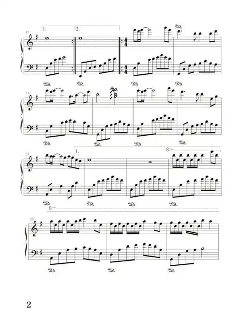 大话西游片尾曲一生所爱钢琴版原来还有这么多好听的版本附谱