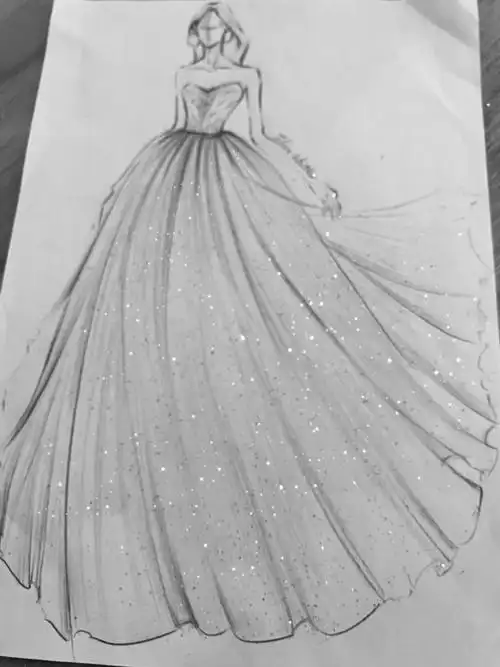设计稿的华丽变身04被惊艳了的仙女婚纱