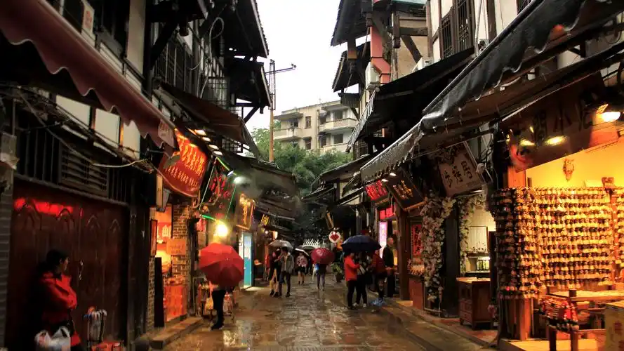 一条石板路,千年磁器口