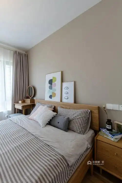 原木色调最好的诠释在这里-卧室效果图及设计说明