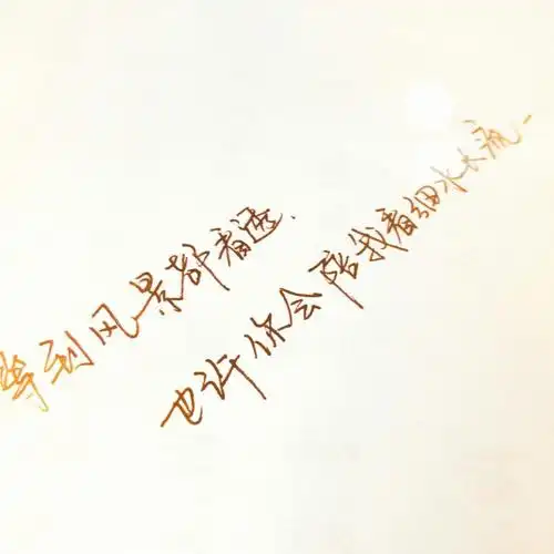 手写体##手写文字# #手写歌词# 等到风景都看透,也许你会陪我看细水