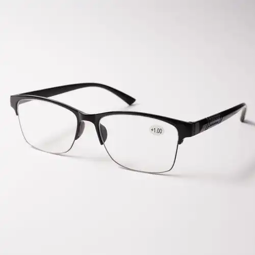 老花镜 半框拉丝商务高清远视镜跑江湖树脂老花眼镜外贸批发处理