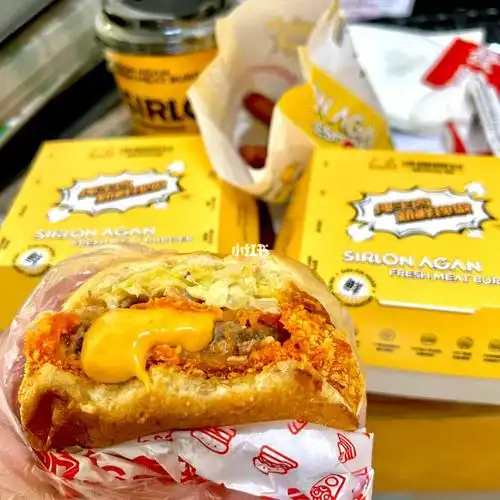 爆浆芝士汉堡儿