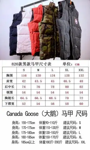 跟单canada goose 加拿大鹅 马甲系列 5色鹅绒
