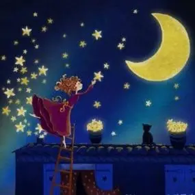 带月亮的女生头像图片高清漂亮唯美的月亮女生图片头像