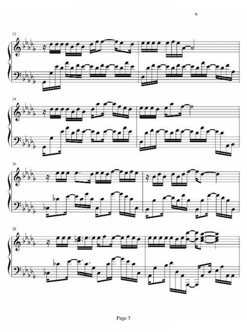 遇到_遇到简谱_遇到吉他谱_钢琴谱-查字典简谱网