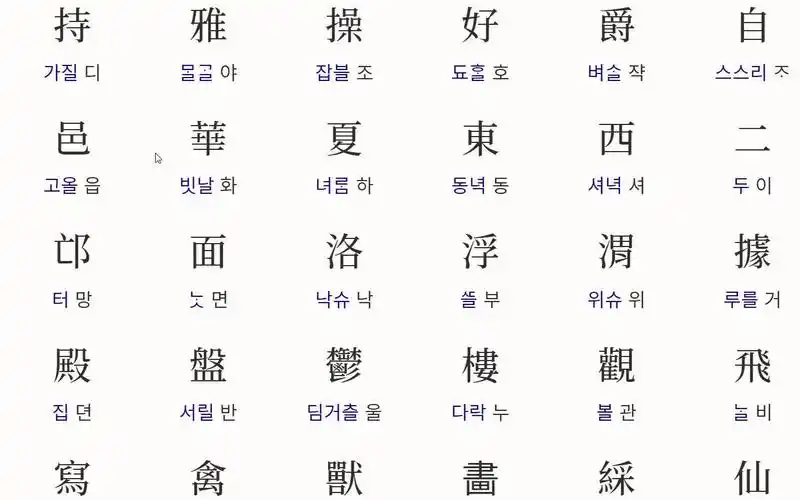 近世朝鲜语千字文朗读3坚持雅操用军最精