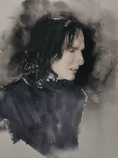 哈利波特人物水彩原创