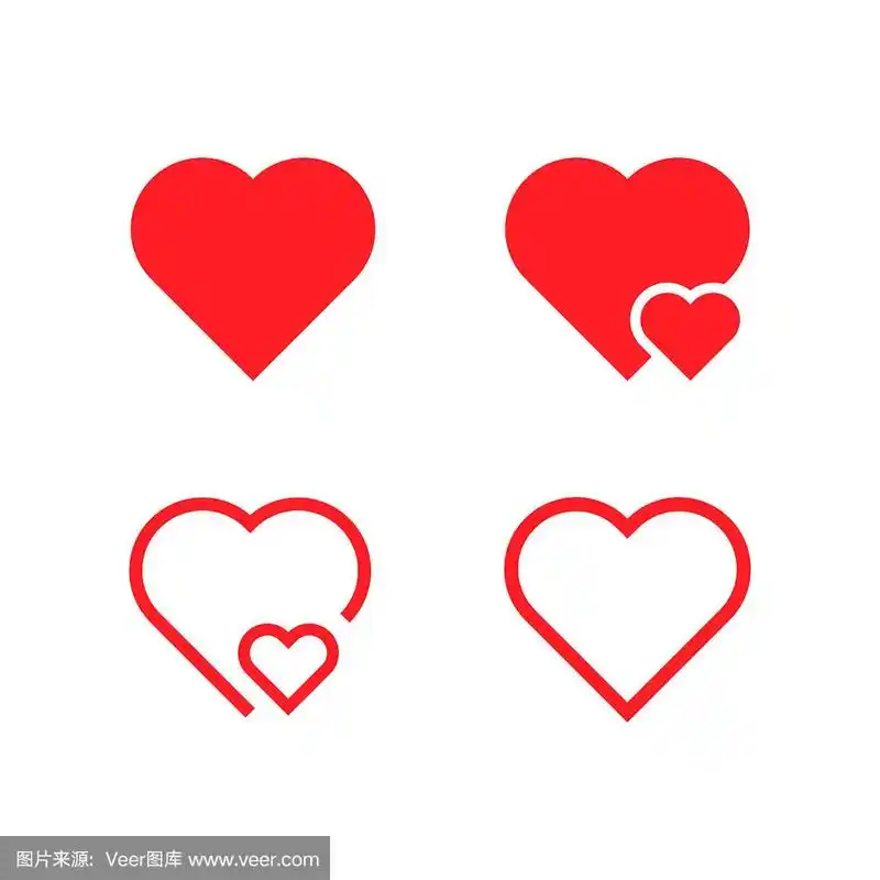 心形图标矢量图