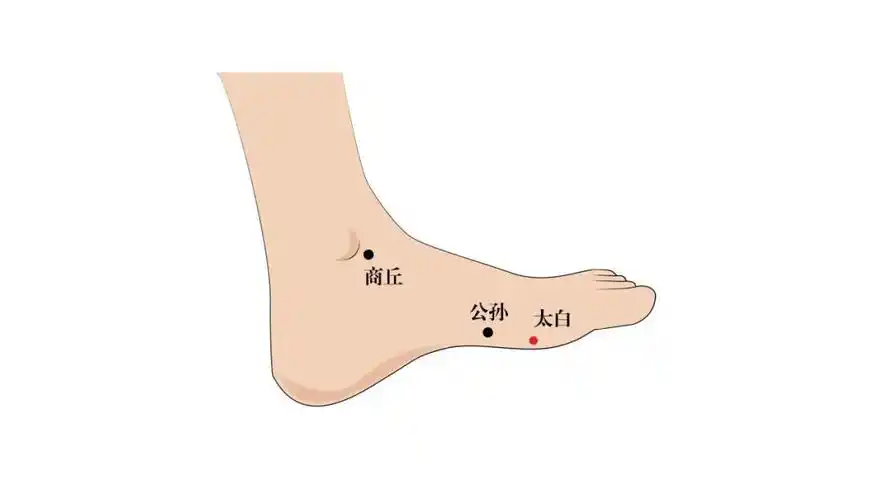 按压足太阴脾经,湿气一扫光