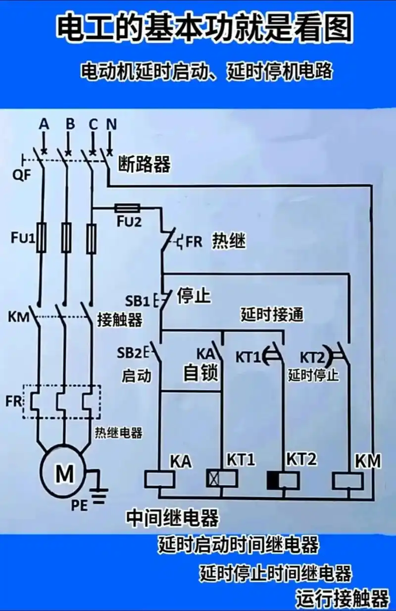 电路图分享一下@学plc自动化找明礼老师 #电工#plc#电
