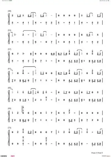 天晴了(钢琴谱)9