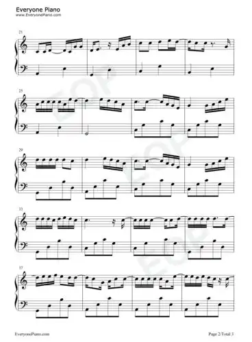 大城小爱-c调简单版五线谱预览2-钢琴谱文件(五线谱,双手简谱,数字谱