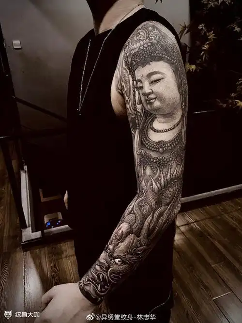 佛像手臂纹身图案大全 - 纹身大咖