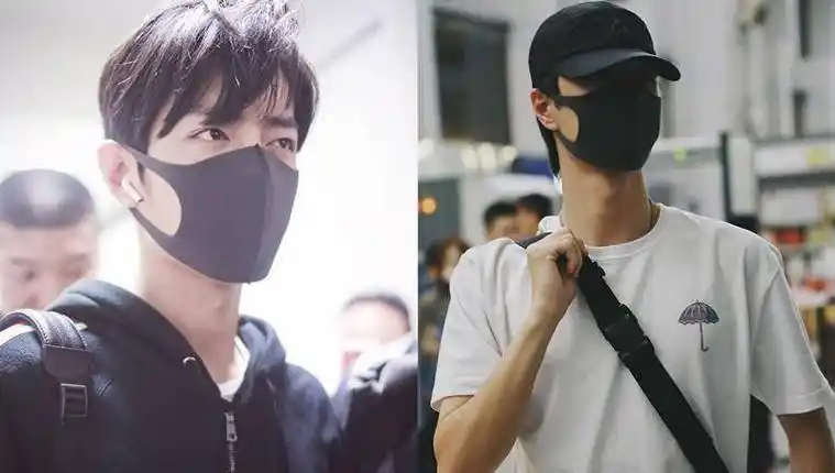 肖战和王一博走机场,穿一黑一白造型帅气十足,真"兄弟情深"_黑色_下身