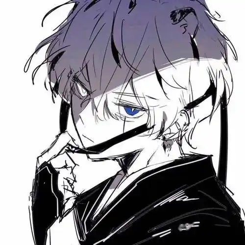 一组小众男生动漫头像