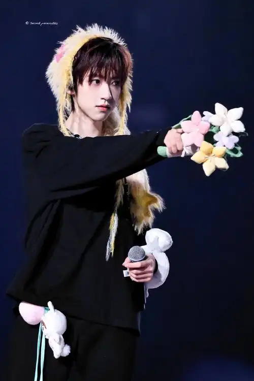 贺峻霖雨中舞台##谁给贺峻霖打的腮红