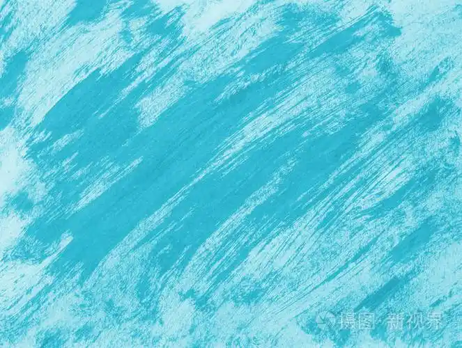 绿松石背景. 手绘绘画. 抽象的艺术背景. 在画布上画画. 颜色纹理.