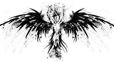 52张高清堕落天使纹身手稿图片