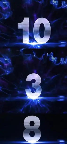 金属数字炫酷十秒倒计时