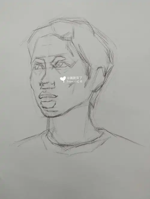 又是一个素描步骤图