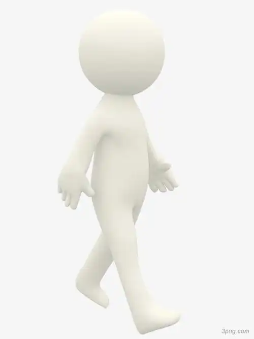 行走中的小人png素材透明免抠图片-动植人物