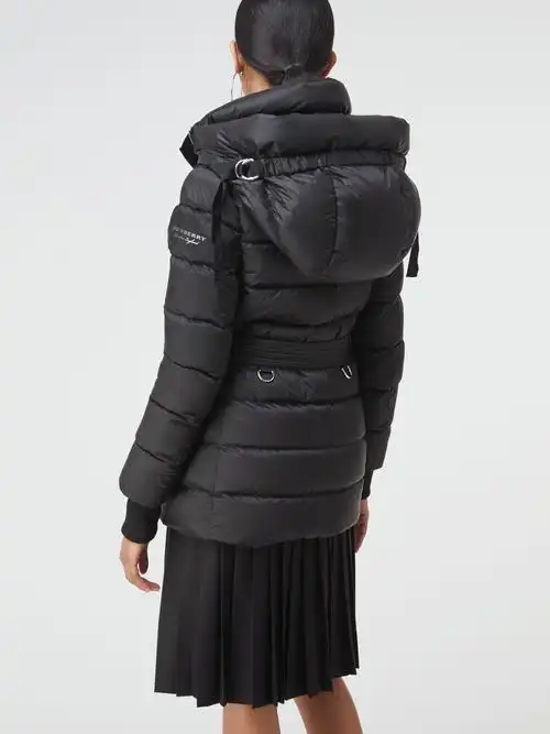 连帽羽绒服 (黑色) - 女士 | burberry 博柏利
