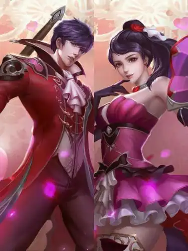 图片上全是吕布貂蝉的情侣皮肤,哪一对好看?哪一对配?为什么?