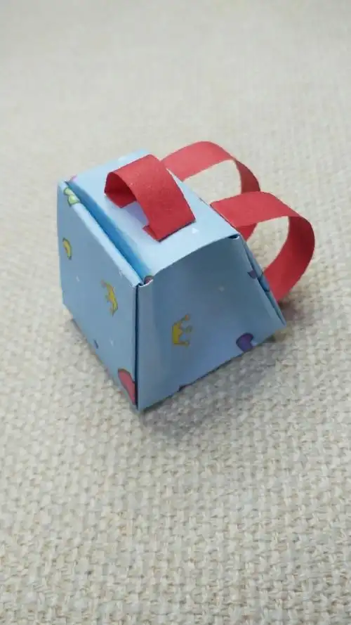 手工折纸:迷你小书包