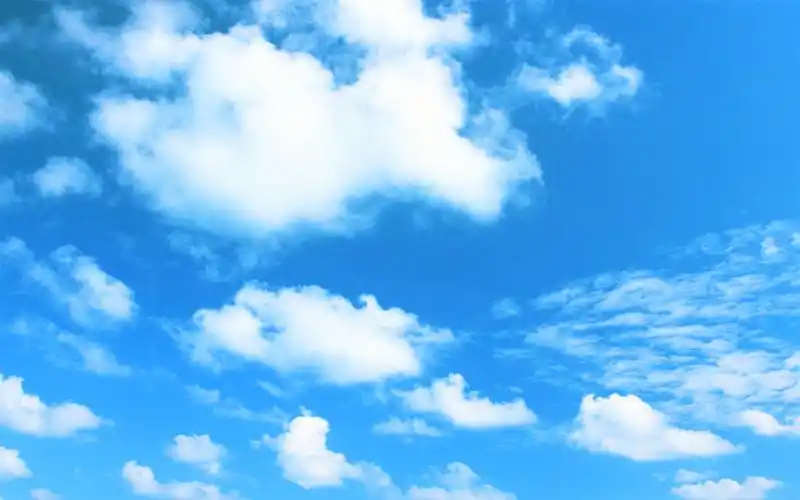 唯美的蓝天白云风景桌面壁纸