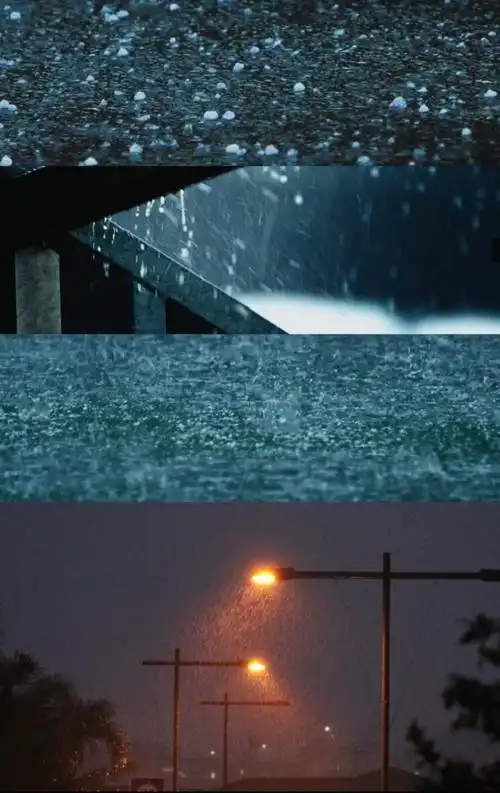 唯美下雨天滴落视频素材伤感风高清雨水水滴冰雹mp4格式【图片 价格