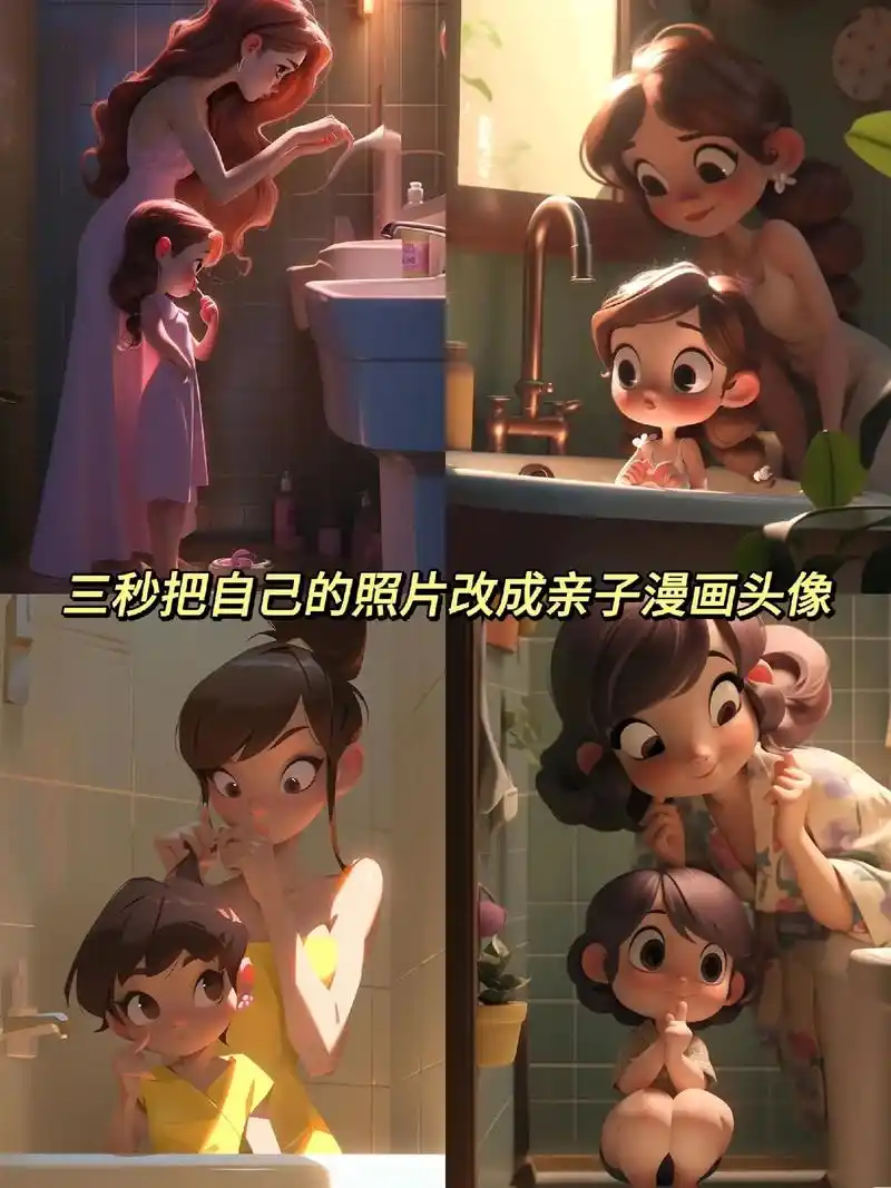 ai漫画脸 #亲子 #a - 抖音