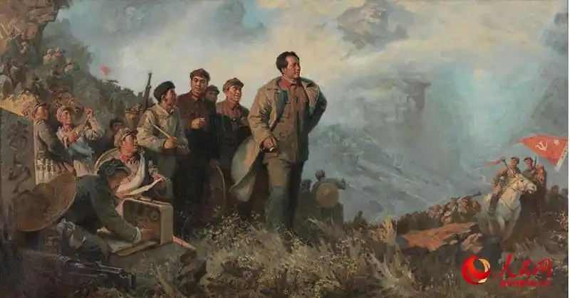 展览作品《而今迈步从头越》油画 沈尧伊创作.中国美术馆供图