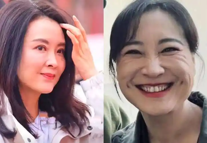 50岁王艳终于出来拍戏,对比同框温峥嵘太显老,有种贾玲既视感!