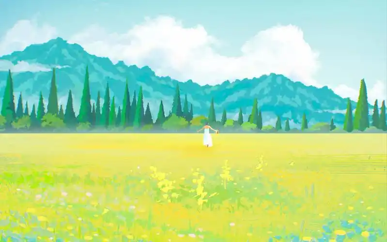 治愈系插画|奔跑