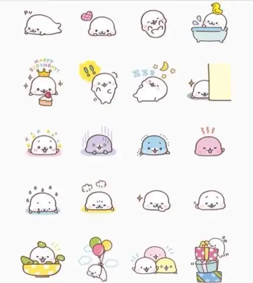 超可爱的萌物简笔画q版堆糖