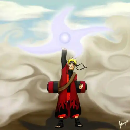 求鸣人仙人模式和九尾的图