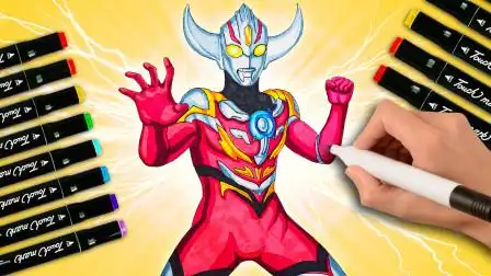 爆裂之炎熊熊燃烧,欧布奥特曼爆炎形态