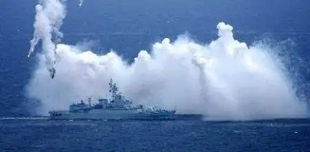 资料图:解放军海军部队进行现代化军事演习