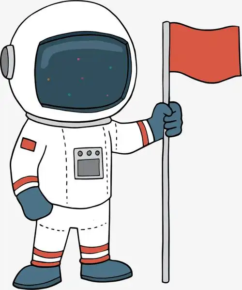 卡通手绘探索宇航员