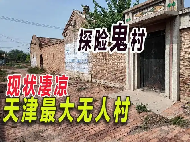 天津最大无人村现状,成片村庄集体搬离,村庄废弃成鬼村.