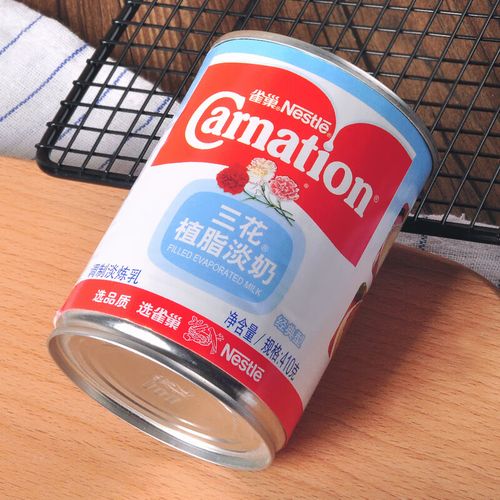 雀巢(nestle)三花植脂淡奶油410g淡炼乳蛋挞奶茶甜品咖啡灌装家用烘焙