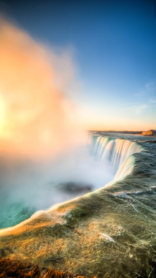 高清黄色风景h5背景