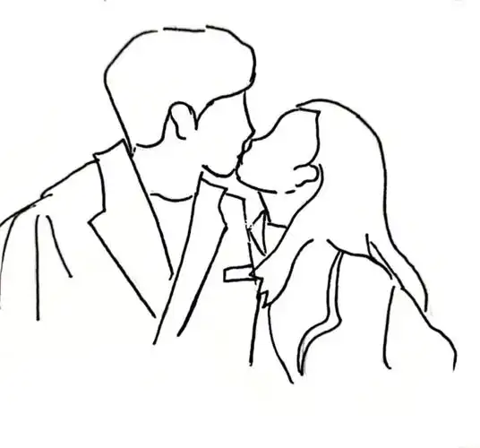 情侣简笔画