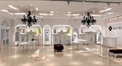 60平米美容美发店欧式风格装修效果图