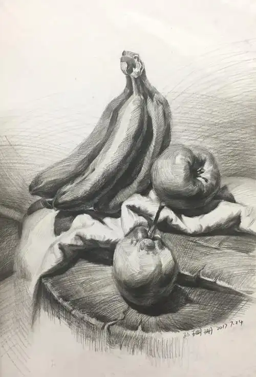 素描静物临摹